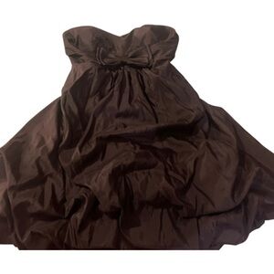 Elegant Black Babydoll Strapless Dress